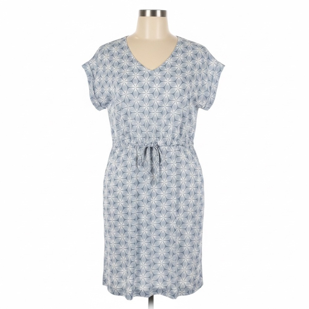 Mountain Warehouse Dress Womens 12 Country to Coast Blue Geometric Floral Casual